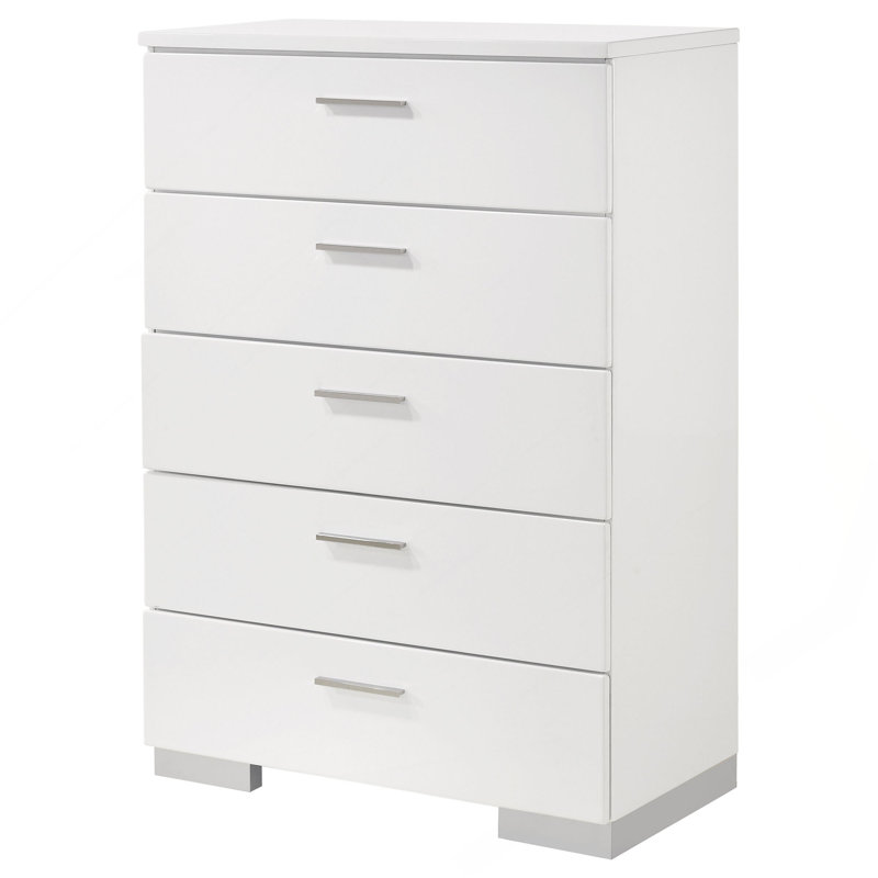 Commode et commode blanches ultrabrillantes