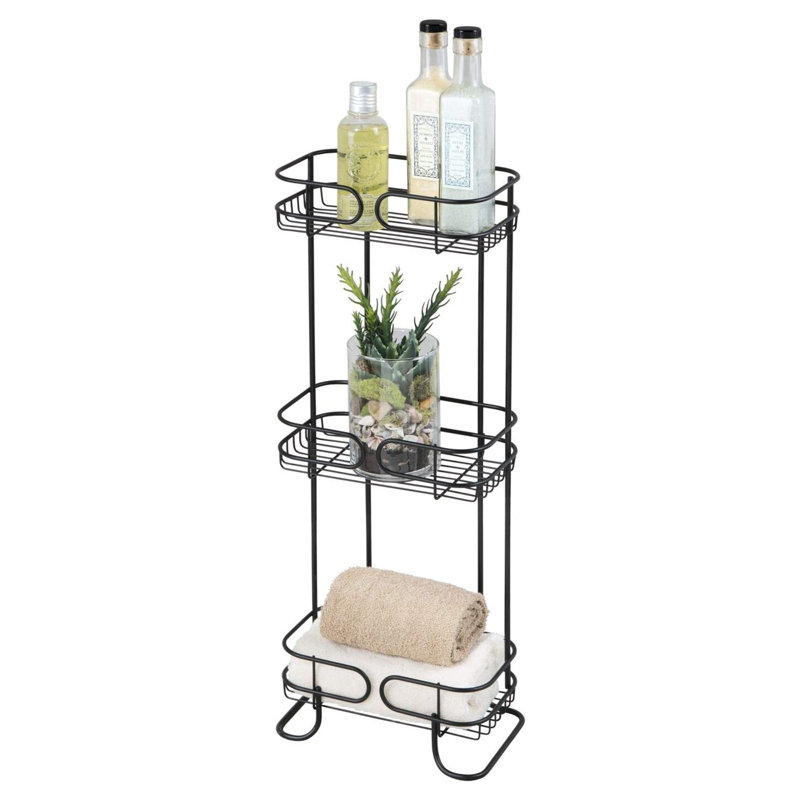 Organisateur de salle de bain, Noir