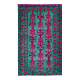 Handmade Over dyed Persian Hamadan rug 4'x 6'6"