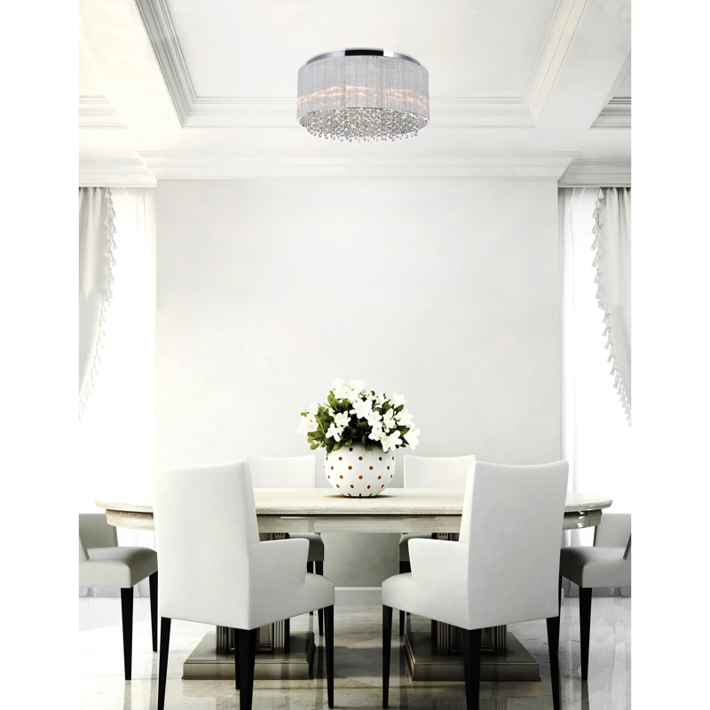 Plafonnier encastré 6 lumières de style lustre 14 po Bayport