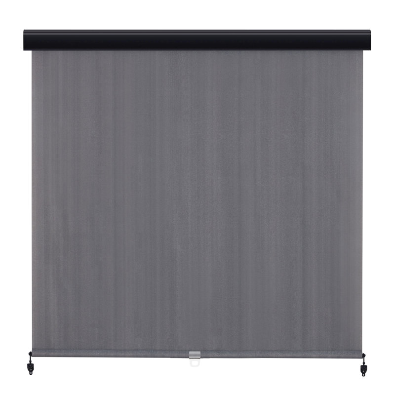 Rideau roulant d'extérieur rétractable, L 96 po x L 96 po, Gris