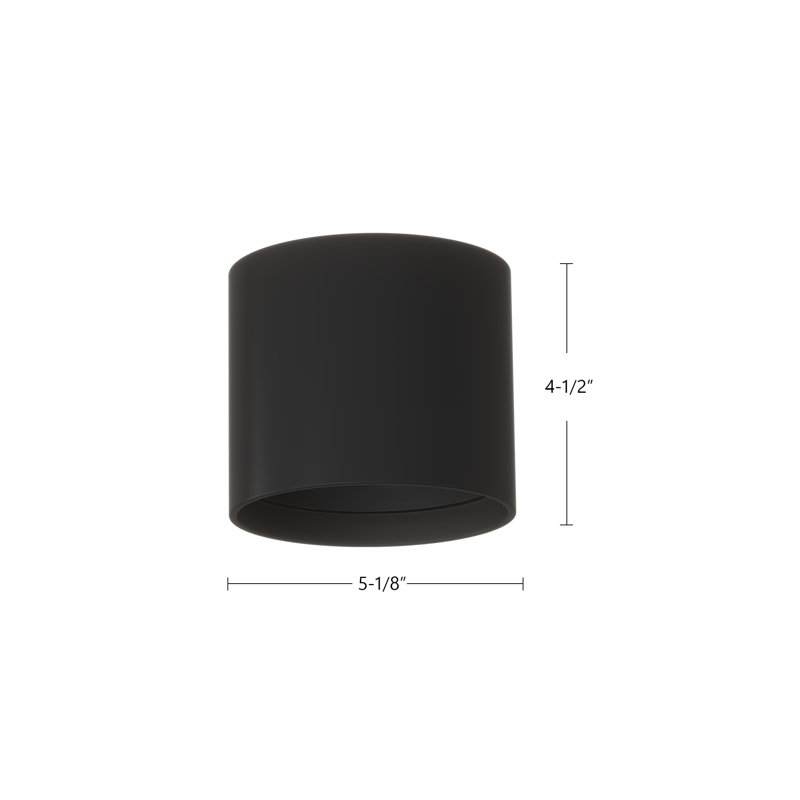 Falco 1 - Light LED Flush Mount, Black