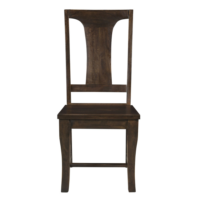 Chaise d'appoint en bois massif Colbourne, Brun rétro, Brun rétro