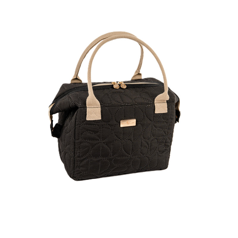 Oxford Quilted Convertible Lunch Bag Jet