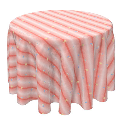 Round Cotton Twill Tablecloth