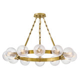 Coco 12 - Light Steel Dimmable Wagon Wheel Chandelier