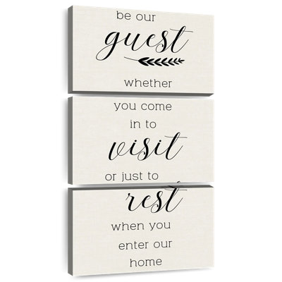 Be Our Guest Wall Sign
