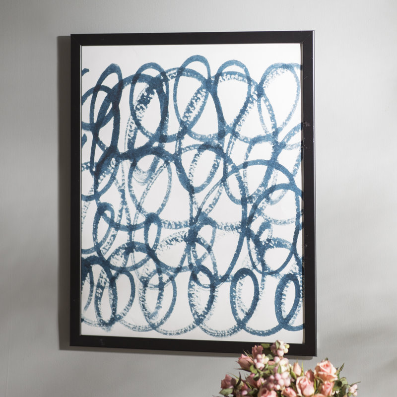Marine Swirls par Social Proper - impression sur papier, H 14 po x l 11 po x P 0,13 po