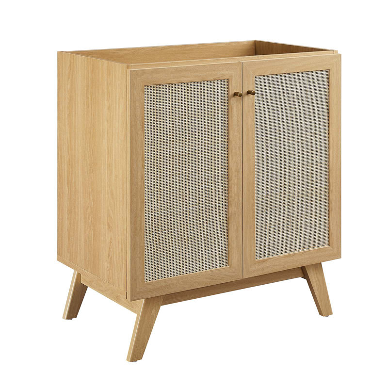 Base de meuble-lavabo simple 29 po Modway Soma seulement, Chêne