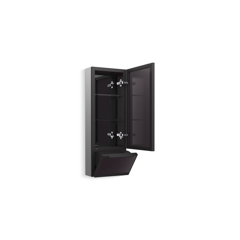 Collage 12 In. X 32 In. Medicine Cabinet With Showcase Glass Left-Hinged, Right Hinged