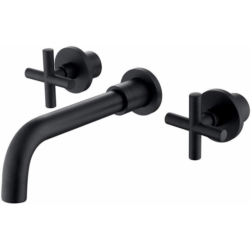 2-handle Bathroom Faucet, Matte Black
