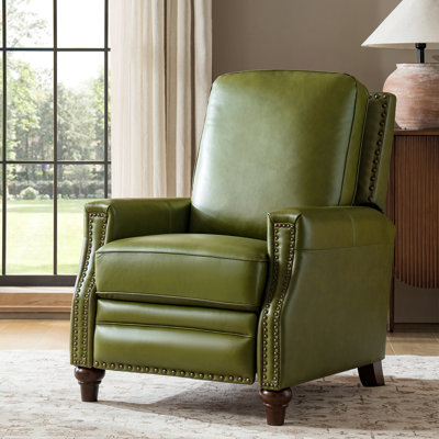 Andrena 33" Genuine Leather Manual Recliner