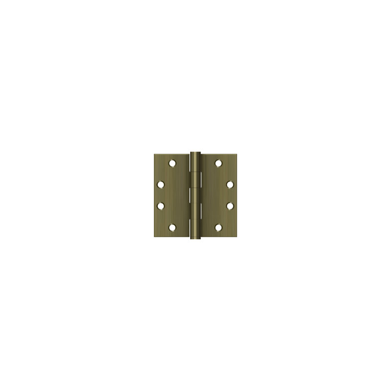 Steel Butt Bearing Hinge, Antique Brass