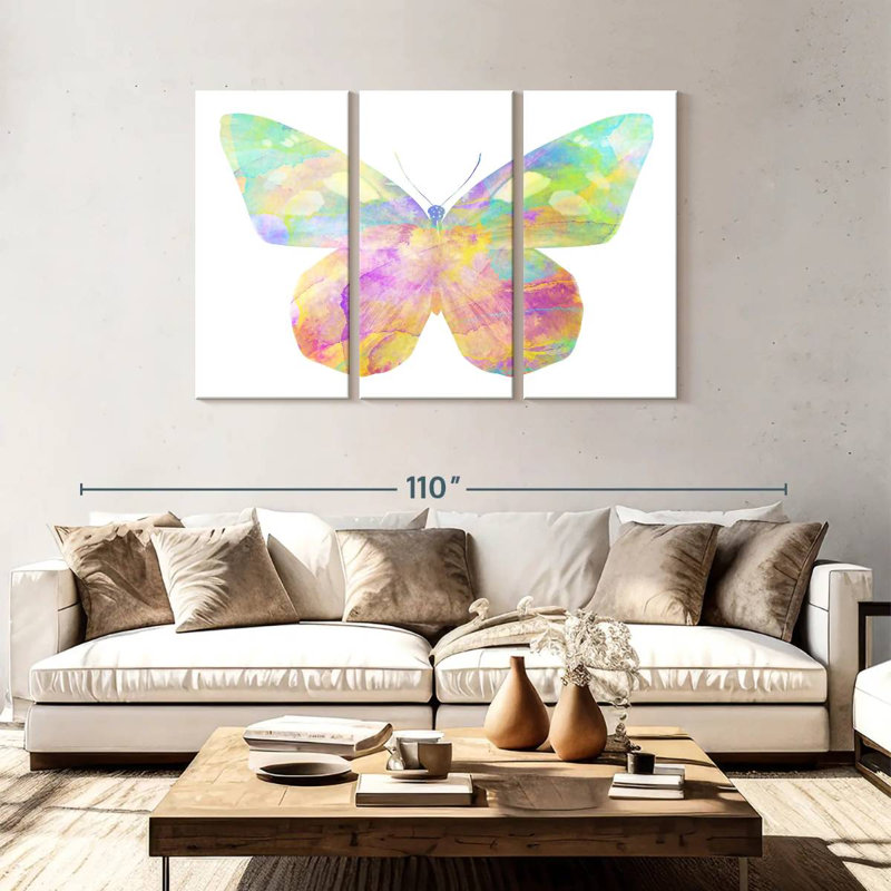 Brampt Rainbow Butterfly, 48" H x 74" W