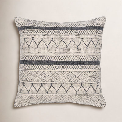 Zetta Geometric Cotton Throw Pillow