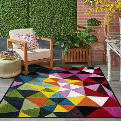 Crissman Geometric Indoor / Outdoor Area Rug