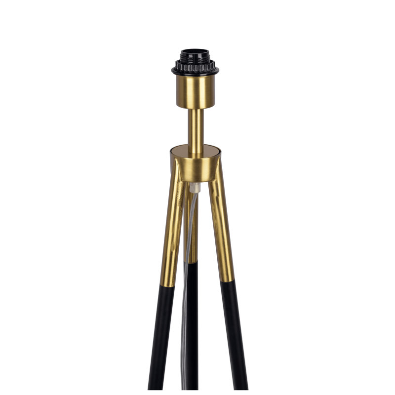 Lampe sur pied en laiton doré moderne à trois pieds Sway