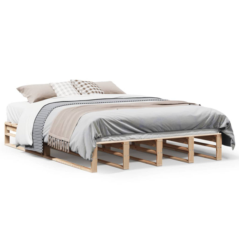 Bed, Brown, European Kingsize (160 x 200 cm)
