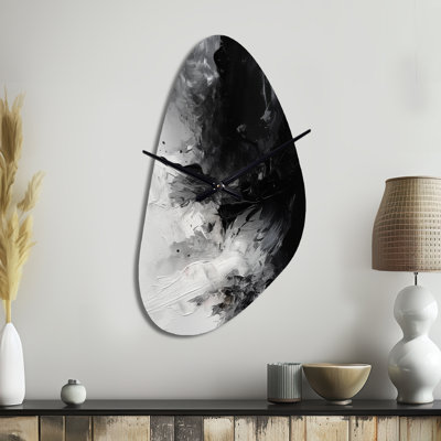 Eugley - Grande horloge murale 3D à peinture abstraite