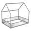 Lits doubles sécuritaires, structure de plancher en bois de pin, chambre d'enfant de style campagnard