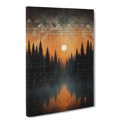 Winter Forest Geometric - Print