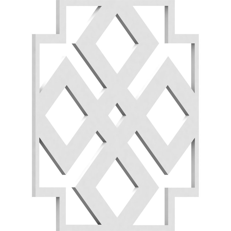 Panneau mural 3D 11,375 "x 11,375" en blanc