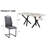Annelouise 8 - Person Faux Marble Top Double Pedestal Base Dining Set
