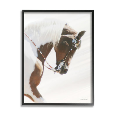 Ax-697-Giclee " Galloping Horse With Halter " by Kari Brooks