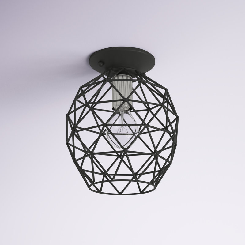 Plafonnier encastré 8 lumières Tinley, Noir