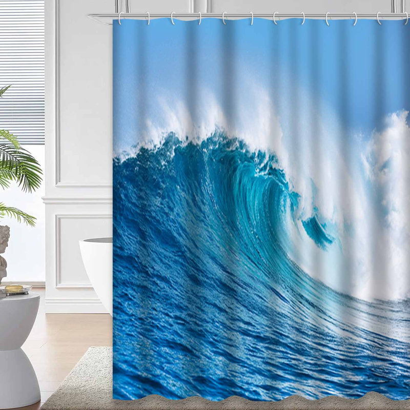 Vague d'océan, surf bleu, Hawaï, sports nautiques, aventure sur la plage, côte propre, frais avec 12 crochets