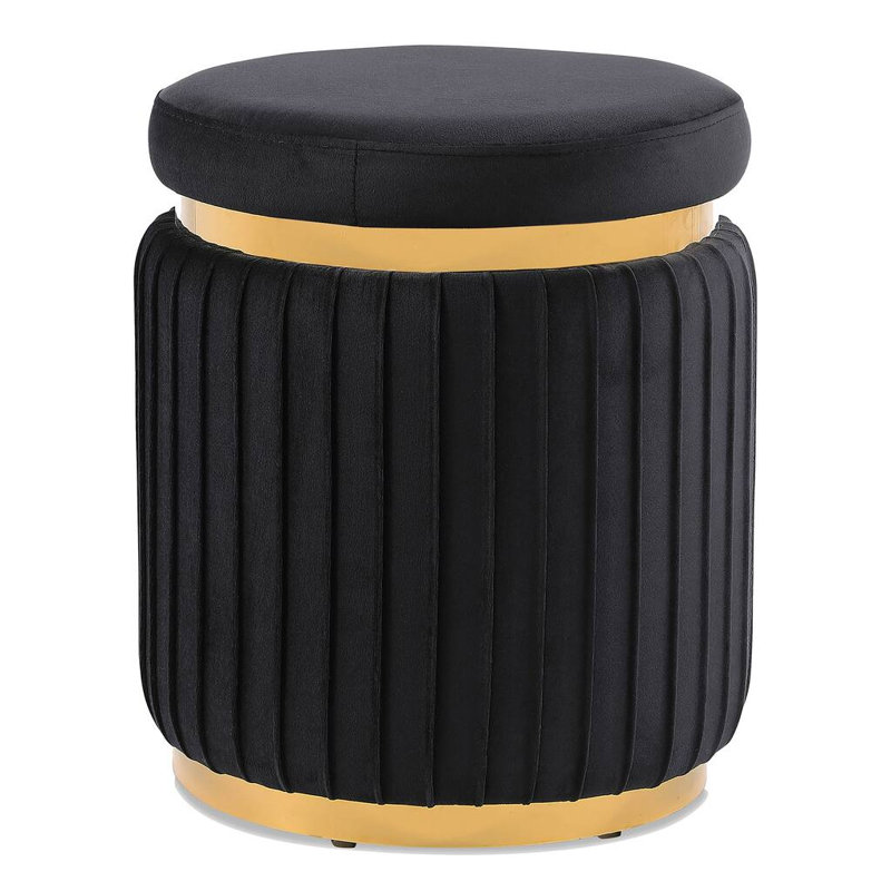 Tabouret Fiona, Noir, Noir