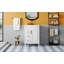 Meuble-lavabo avec lavabo en céramique, 2 tiroirs et tablette réglable-861438874-842200501