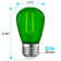 0.5 Watt S14 LED Colored String Light Bulb, E26/Medium (Standard) Base