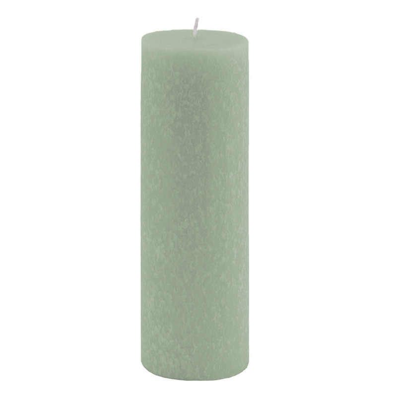 Bougie colonne non parfumée Timberline, H 9 po x l 3 po x P 3 po, Vert sauge