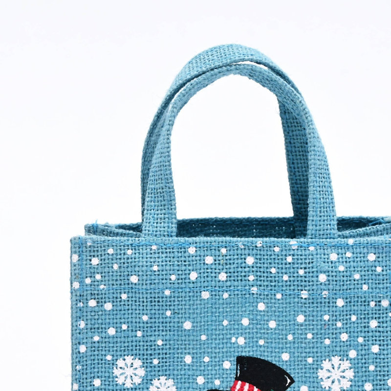 Sac-cadeau de Noël | Sac-cadeau imprimé et plastifié | Paquet de 3