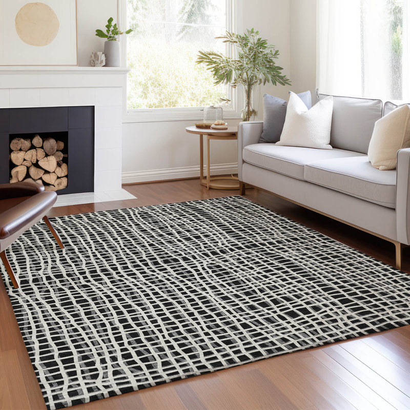  Tapis d'entrée / extérieur antidérapant Finck, Rectangle 2 pi 6 po x 3 pi 10 po