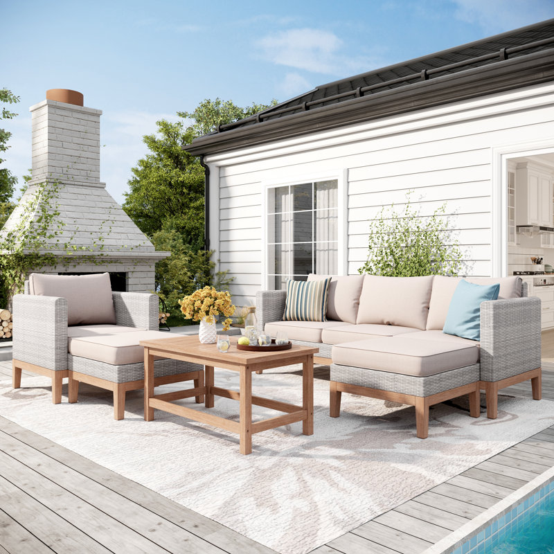 6-Person Seating Group with Cushions