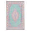 Tapis bleu tissé à envers lavable traditionnel Mosso-1799153998