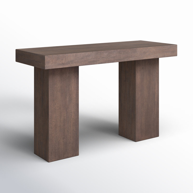 Console en bois massif 48 po Padula, Brun