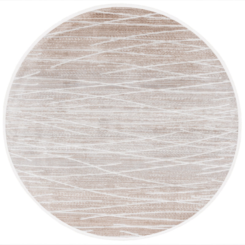 Candelario Performance Abstract Rug, Round 6'7"