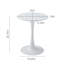 Table de salle à manger ronde moderne, base tulipe en MDF blanc pour la cuisine