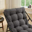 Chaise berçante d'intérieur / d'extérieur avec accoudoirs courbés, chaise berçante d'appoint à coussin épais pour le salon, la chambre à coucher, le balcon, le porche-2091139928