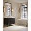 Meuble-lavabo noir 48 po avec lavabo encastré rectangulaire Verona-312077078