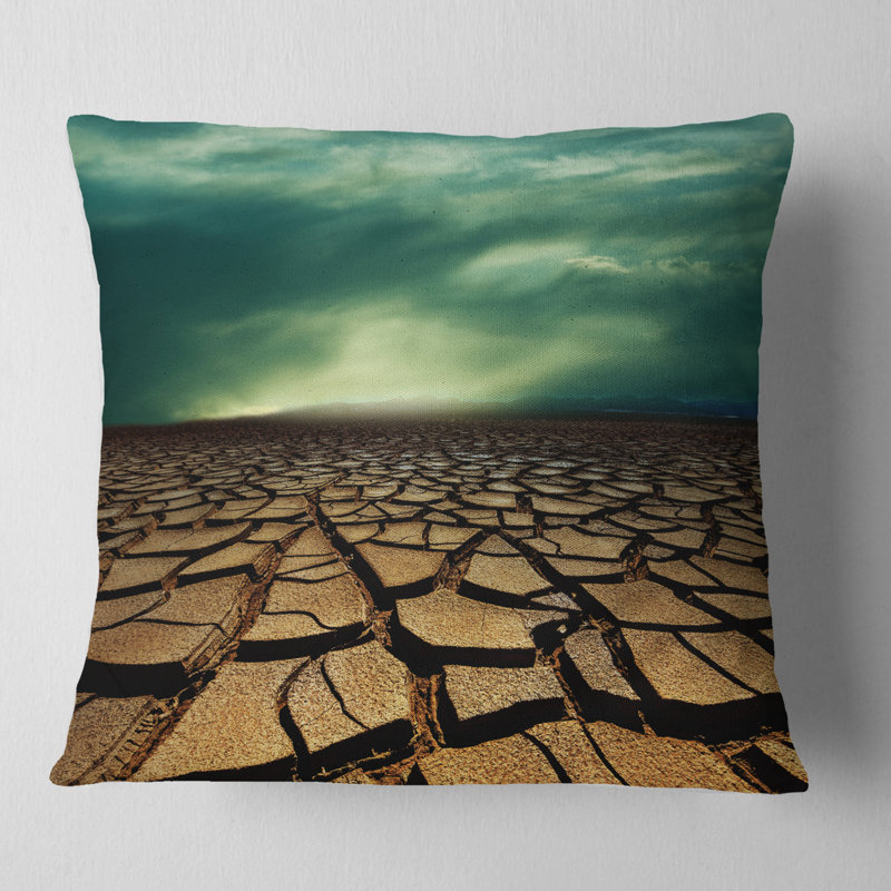 Oreiller de la sécheresse paysage, 16 po x 1 po, Carré