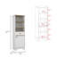 Armoire à linge, deux tablettes intérieures, deux tablettes ouvertes-672711221