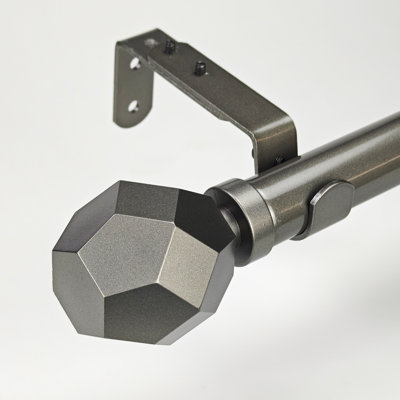 Jasmary Iron Adjustable 1.125'' Single Curtain Rod