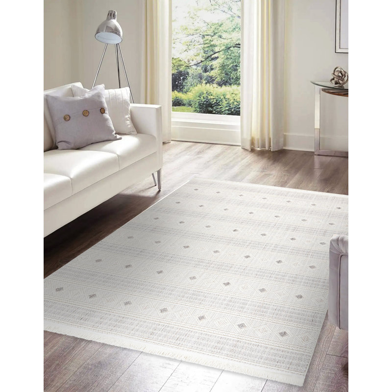 Phaedra Solid Colour Flatweave Area Rug, Rectangular 80 x 150cm