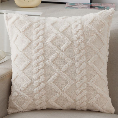 Taie d'oreiller de couleur unie avec coussin en taffetas