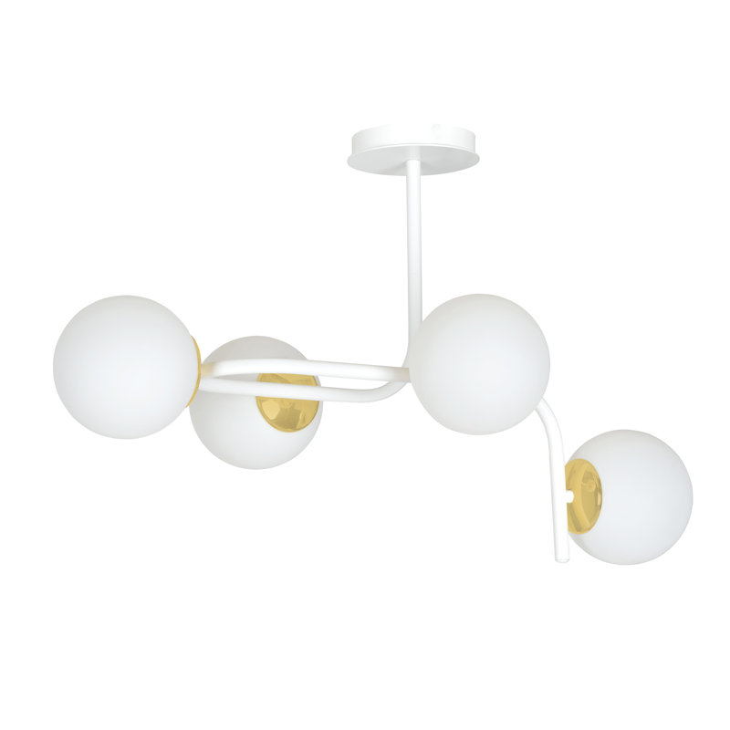 Gaiser 4 - Light Unique/Statement Pendant, White