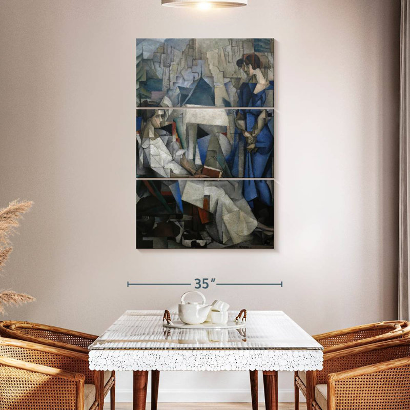 Portrait de deux femmes Avery, H 57 po x l 36 po